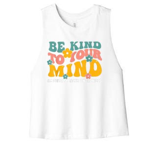 Mental Health Matters End The Stigma Mental Health Awareness Women's Racerback Cropped Tank