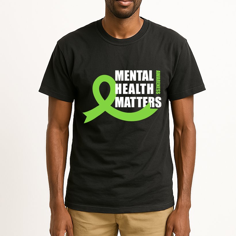Mental Health Matters Quotes Health Awareness End The Stigma Tall T-Shirt
