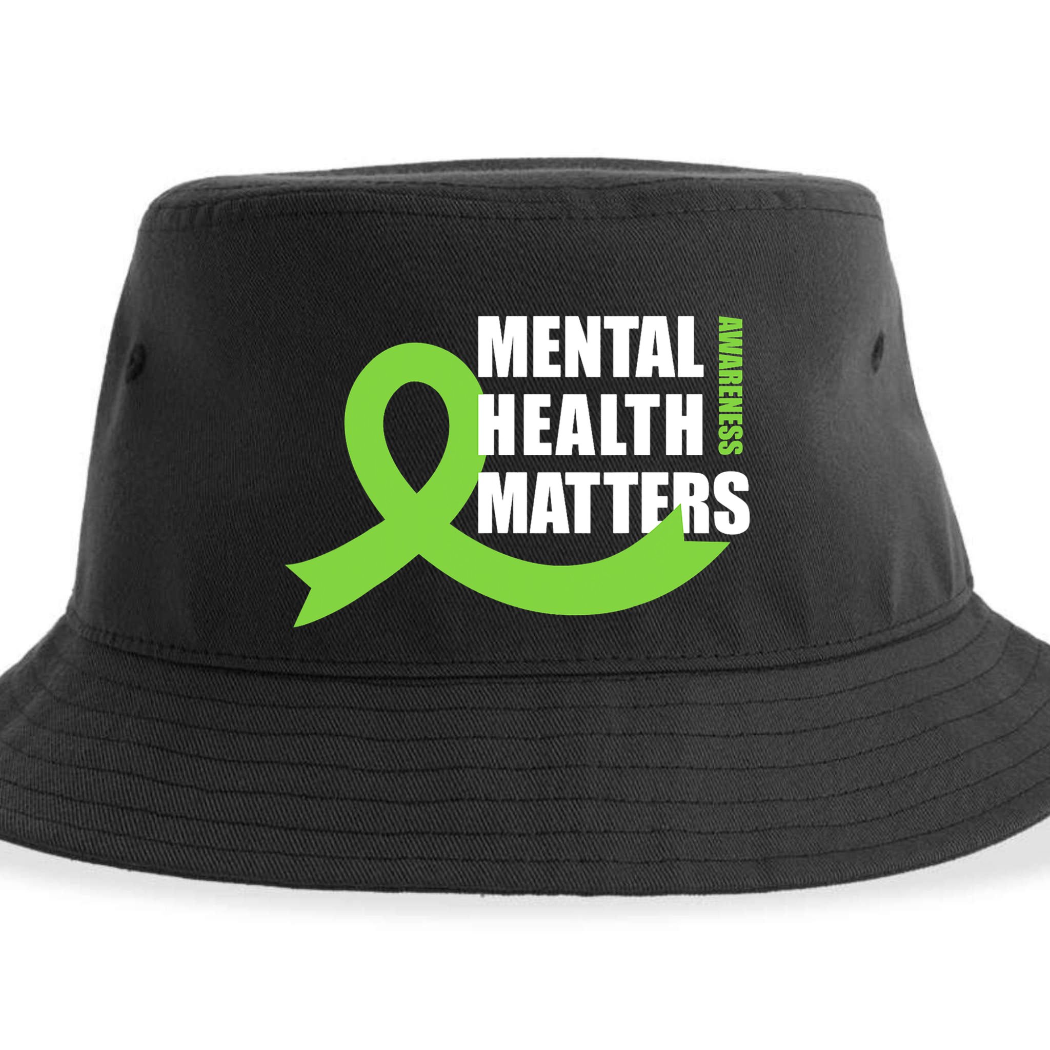 Mental Health Matters Quotes Health Awareness End The Stigma Sustainable Bucket Hat