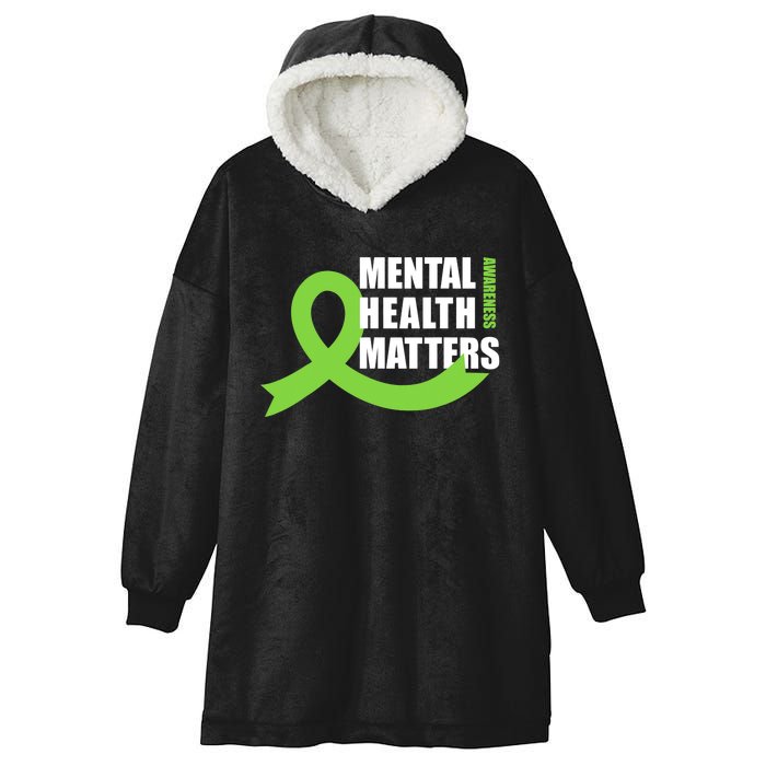 Mental Health Matters Quotes Health Awareness End The Stigma Hooded Wearable Blanket