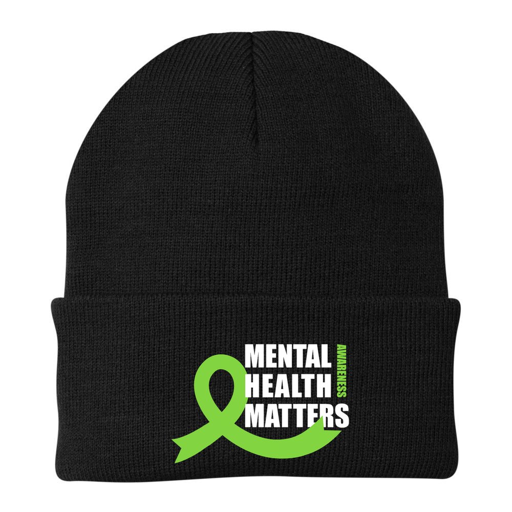 Mental Health Matters Quotes Health Awareness End The Stigma Beanie