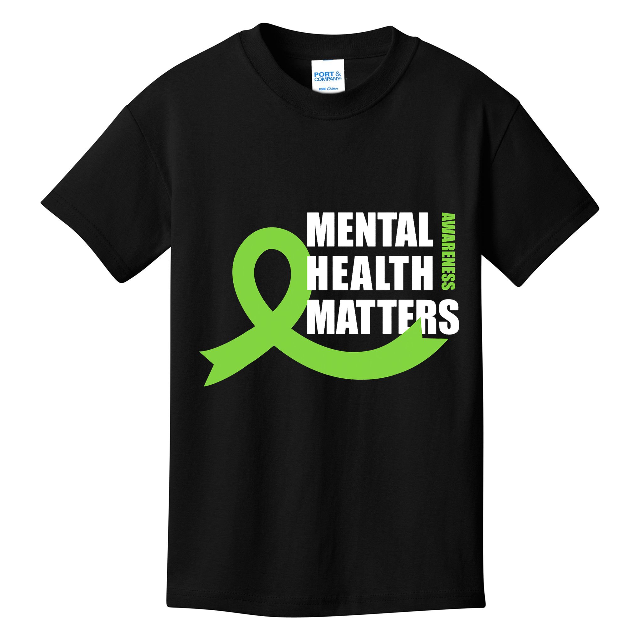 Mental Health Matters Quotes Health Awareness End The Stigma Kids T-Shirt