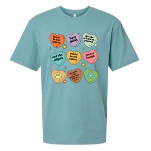 Mental Health Matters You Are Enough Self Care Awareness Sueded Cloud Jersey T-Shirt