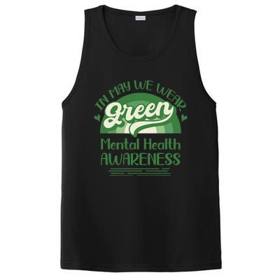 Mental Health Matters We Wear Green Mental Health Awareness PosiCharge Competitor Tank