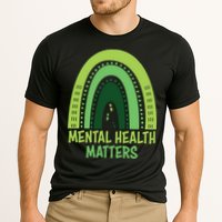 Mental Health Matters Green Rainbow Cooling Performance Crew T-Shirt