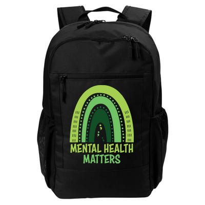 Mental Health Matters Green Rainbow Backpack