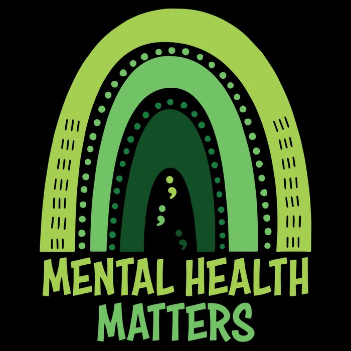 Mental Health Matters Green Rainbow Sustainable Bucket Hat