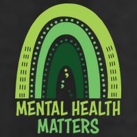 Mental Health Matters Green Rainbow Adult Drive Performance Visor