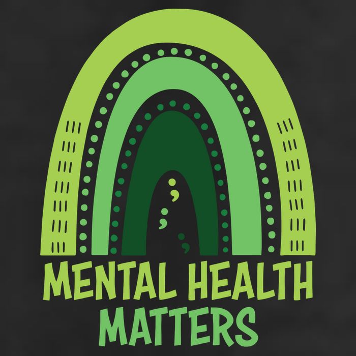 Mental Health Matters Green Rainbow Adult Drive Performance Visor