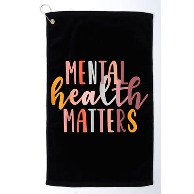 Mental Health Matters Human Brain Illness Awareness Golf Towel