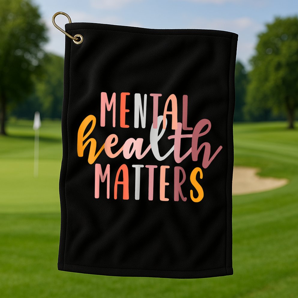 Mental Health Matters Human Brain Illness Awareness Golf Towel