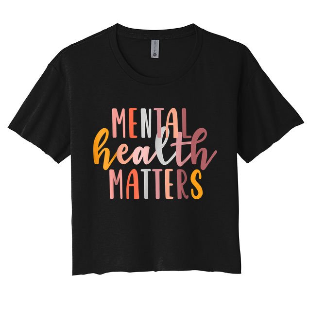 Mental Health Matters Human Brain Illness Awareness Crop Top