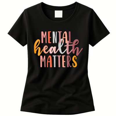 Mental Health Matters Human Brain Illness Awareness Womens T-Shirt