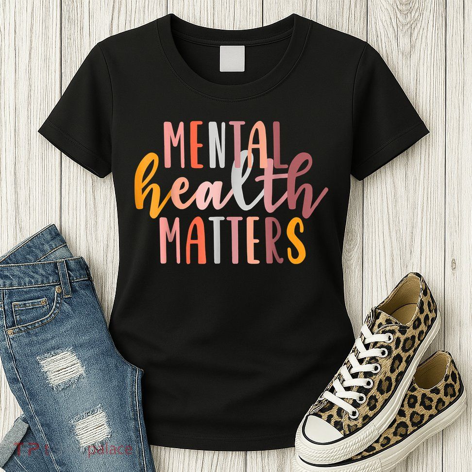 Mental Health Matters Human Brain Illness Awareness Womens T-Shirt