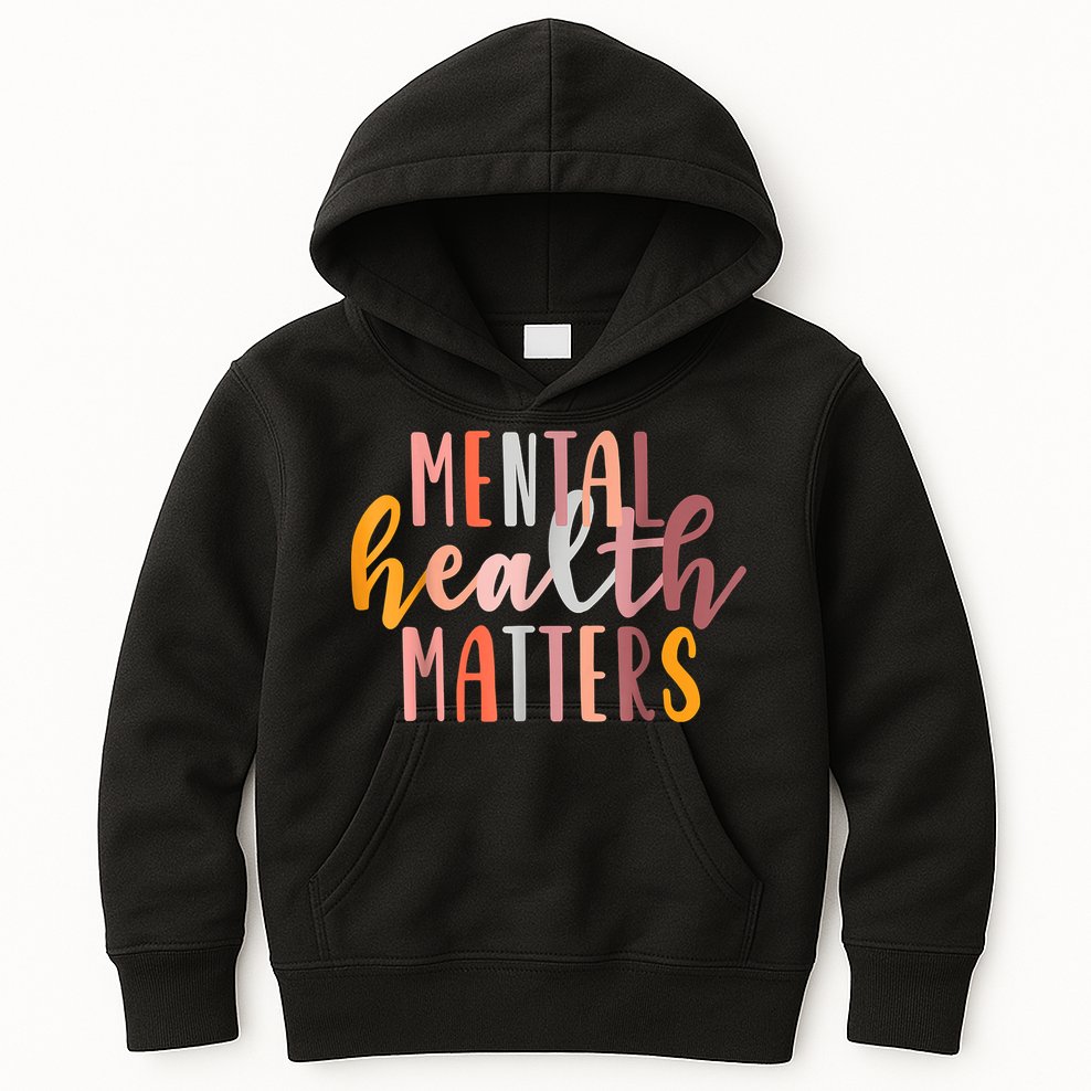 Mental Health Matters Human Brain Illness Awareness Kids Hoodie