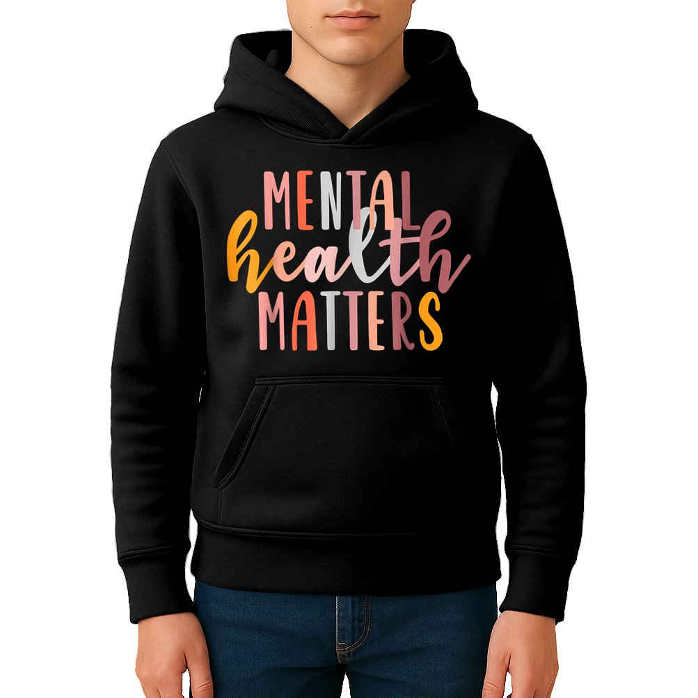 Mental Health Matters Human Brain Illness Awareness Kids Hoodie