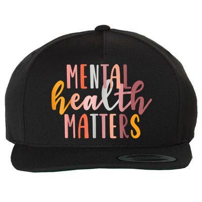 Mental Health Matters Human Brain Illness Awareness Wool Snapback Cap