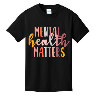 Mental Health Matters Human Brain Illness Awareness Kids T-Shirt