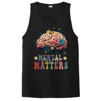 Mental Health Matters Brain Illness Awareness Vintage Groovy PosiCharge Competitor Tank