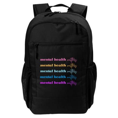 Mental Health Matter Colorful Awareness Daily Commute Backpack