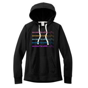 Mental Health Matter Colorful Awareness Women's Fleece Hoodie