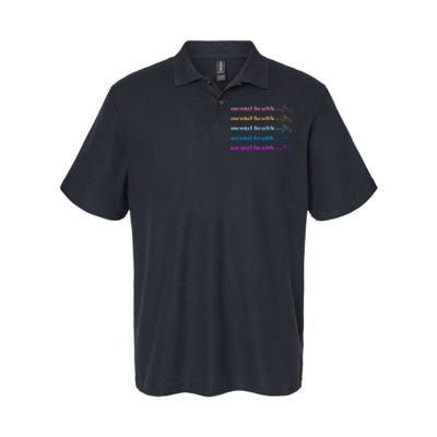 Mental Health Matter Colorful Awareness Softstyle Adult Sport Polo