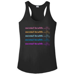 Mental Health Matter Colorful Awareness Ladies PosiCharge Competitor Racerback Tank