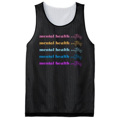 Mental Health Matter Colorful Awareness Mesh Reversible Basketball Jersey Tank