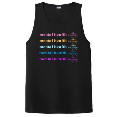 Mental Health Matter Colorful Awareness PosiCharge Competitor Tank