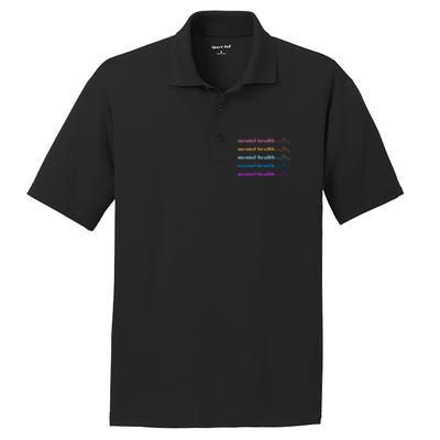 Mental Health Matter Colorful Awareness PosiCharge RacerMesh Polo