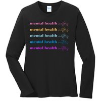 Mental Health Matter Colorful Awareness Ladies Long Sleeve Shirt