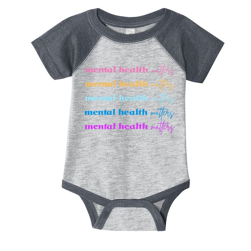 Mental Health Matter Colorful Awareness Infant Baby Jersey Bodysuit
