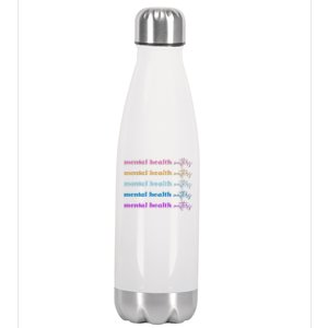 Mental Health Matter Colorful Awareness Stainless Steel Insulated Water Bottle