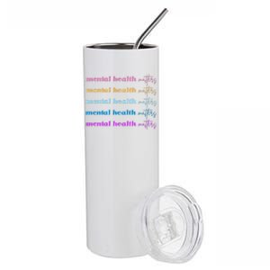 Mental Health Matter Colorful Awareness Stainless Steel Tumbler