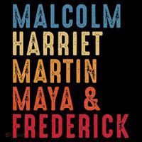 Malcolm Harriet Martin Maya Frederick Black Leaders Drawstring Bag