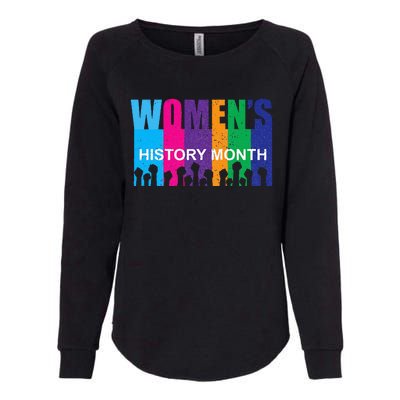 March History Month Retro Distressed Womens California Wash Sweatshirt