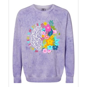 Mental Health Matters Plant Lovers Gardening Colorblast Crewneck Sweatshirt