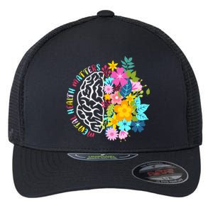 Mental Health Matters Plant Lovers Gardening Flexfit Unipanel Trucker Cap