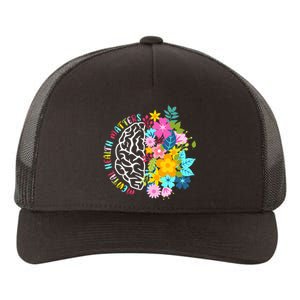 Mental Health Matters Plant Lovers Gardening Yupoong Adult 5-Panel Trucker Hat