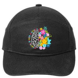 Mental Health Matters Plant Lovers Gardening 7-Panel Snapback Hat