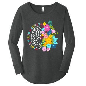 Mental Health Matters Plant Lovers Gardening Women's Perfect Tri Tunic Long Sleeve Shirt