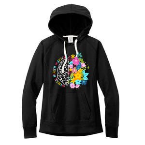 Mental Health Matters Plant Lovers Gardening Women's Fleece Hoodie