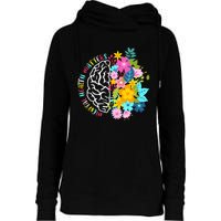 Mental Health Matters Plant Lovers Gardening Womens Funnel Neck Pullover Hood