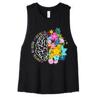 Mental Health Matters Plant Lovers Gardening Women's Racerback Cropped Tank