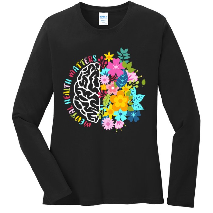 Mental Health Matters Plant Lovers Gardening Ladies Long Sleeve Shirt