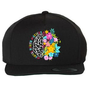 Mental Health Matters Plant Lovers Gardening Wool Snapback Cap