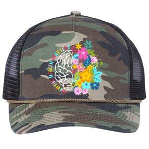 Mental Health Matters Plant Lovers Gardening Retro Rope Trucker Hat Cap