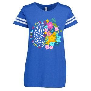 Mental Health Matters Plant Lovers Gardening Enza Ladies Jersey Football T-Shirt