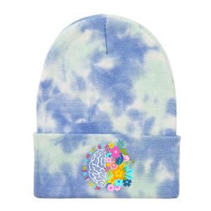 Mental Health Matters Plant Lovers Gardening Tie Dye 12in Knit Beanie