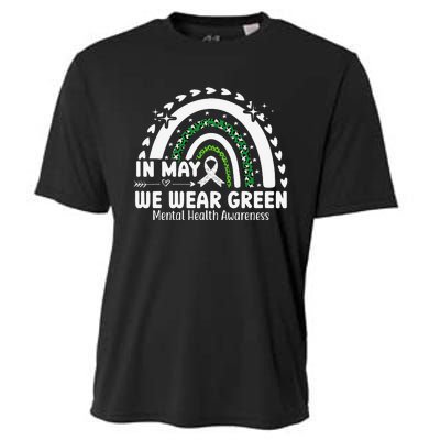 Mental Health Matters We Wear Green Mental Health Awareness Cooling Performance Crew T-Shirt